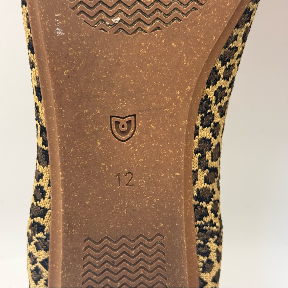 Rothy’s The Point Little Cat Leopard Knit Flats Women’s Size 12 Pointed Toe - Picture 12 of 12